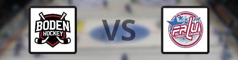 Bodens HF - Falu IF odds, speltips, resultat i HockeyEttan