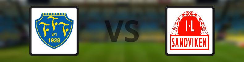Falkenbergs FF - Sandvikens IF odds, speltips, resultat i Superettan