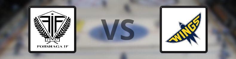 Forshaga IF - Wings HC Arlanda odds, speltips, resultat i HockeyEttan