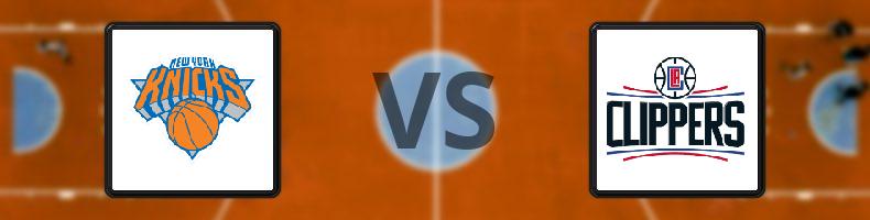 New York Knicks - Los Angeles Clippers odds, speltips, resultat i NBA