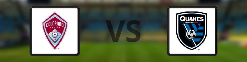 Colorado Rapids - San Jose Earthquakes odds, speltips, resultat i MLS