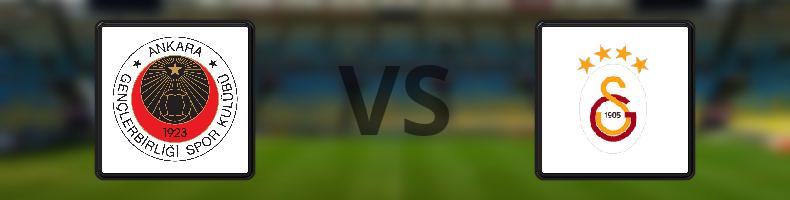 Gençlerbirligi - Galatasaray odds, speltips, resultat i Süper Lig