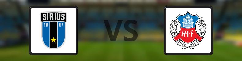 Sirius - Helsingborgs IF odds, speltips, resultat i Svenska Cupen