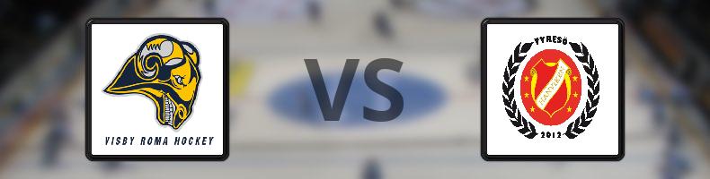 Visby/Roma HK - Hanvikens SK odds, speltips, resultat i HockeyEttan