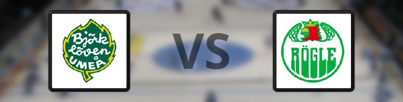 Björklöven - Rögle odds, speltips, resultat i SHL