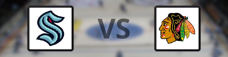 Seattle Kraken - Chicago Blackhawks odds, speltips, resultat i NHL