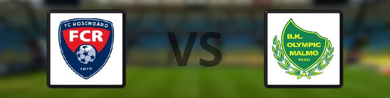 FC Rosengård - BK Olympic odds, speltips, resultat i Division 1
