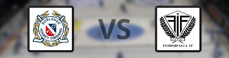 Borlänge HF - Forshaga IF odds, speltips, resultat i HockeyEttan