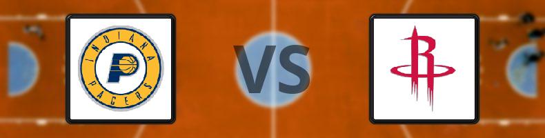 Indiana Pacers - Houston Rockets odds, speltips, resultat i NBA