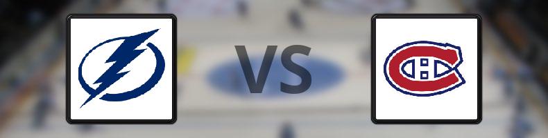 Tampa Bay Lightning - Montreal Canadiens odds, speltips, resultat i NHL