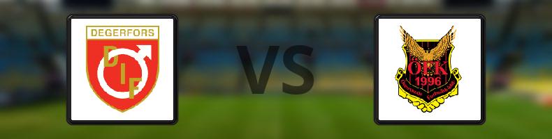 Degerfors IF - Östersunds FK odds, speltips, resultat i Svenska Cupen