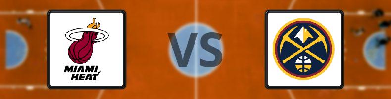 Miami Heat - Denver Nuggets odds, speltips, resultat i NBA