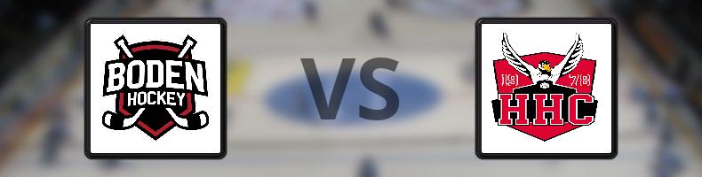Bodens HF - Hudiksvalls HC odds, speltips, resultat i HockeyEttan