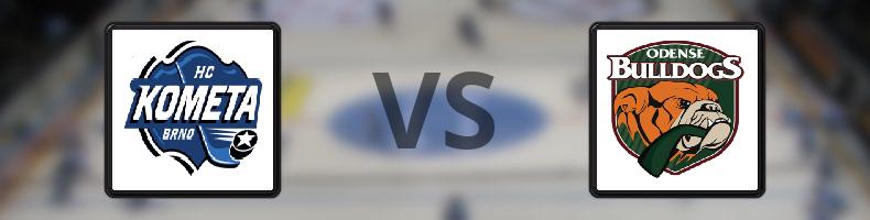 Kometa Brno - Odense Bulldogs odds, speltips, resultat i CHL