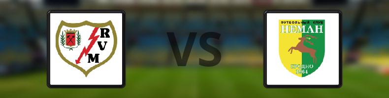 Rayo Vallecano - Neman Grodno odds, speltips, resultat i Conference League