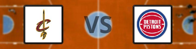 Cleveland Cavaliers - Detroit Pistons odds, speltips, resultat i NBA