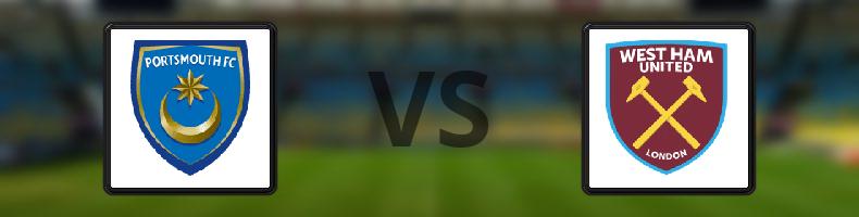 Portsmouth - West Ham odds, speltips, resultat i EFL Championship