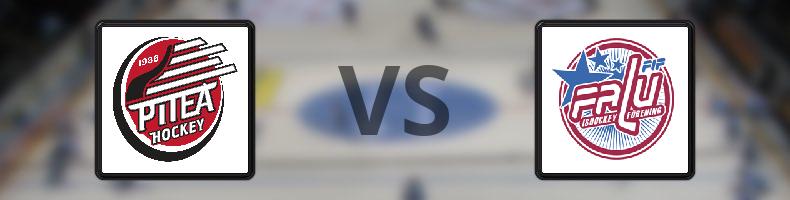Piteå HC - Falu IF odds, speltips, resultat i HockeyEttan