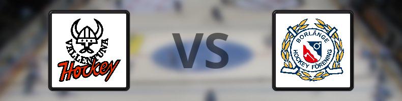 IF Vallentuna BK - Borlänge HF odds, speltips, resultat i HockeyEttan