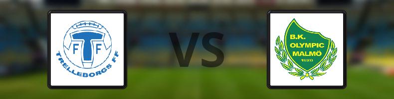 Trelleborgs FF - BK Olympic odds, speltips, resultat i Division 1