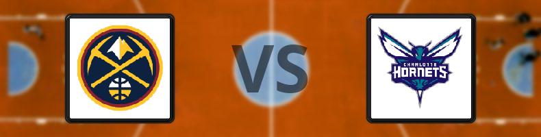 Denver Nuggets - Charlotte Hornets odds, speltips, resultat i NBA