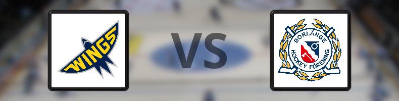 Wings HC Arlanda - Borlänge HF odds, speltips, resultat i HockeyEttan