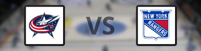 Columbus Blue Jackets - New York Rangers odds, speltips, resultat i NHL