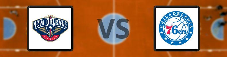 New Orleans Pelicans - Philadelphia 76ers odds, speltips, resultat i NBA