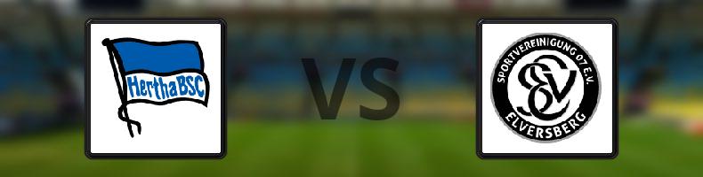 Hertha Berlin - SV Elversberg odds, speltips, resultat i Tyska cupen