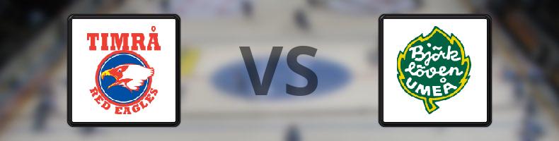 Timrå - Björklöven odds, speltips, resultat i SHL