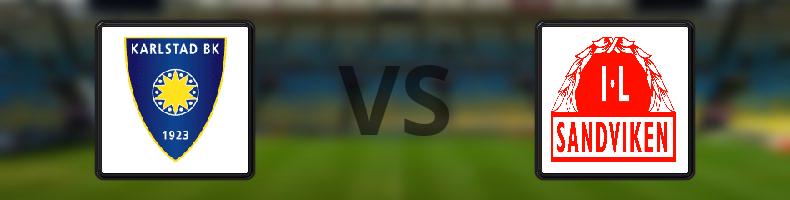 Karlstad BK - Sandvikens IF odds, speltips, resultat i Svenska Cupen