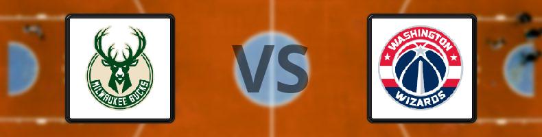 Milwaukee Bucks - Washington Wizards odds, speltips, resultat i NBA