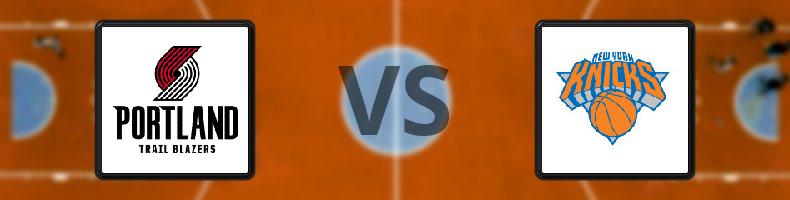 Portland Trail Blazers - New York Knicks odds, speltips, resultat i NBA
