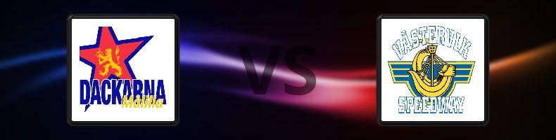 Dackarna - Västervik odds, speltips, resultat i Elitserien Speedway