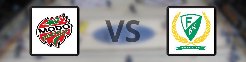 MODO Hockey - Färjestad BK odds, speltips, resultat i SDHL