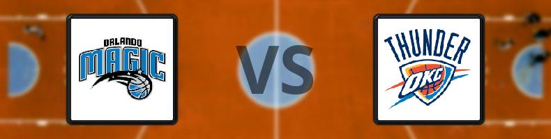 Orlando Magic - Oklahoma City Thunder odds, speltips, resultat i NBA
