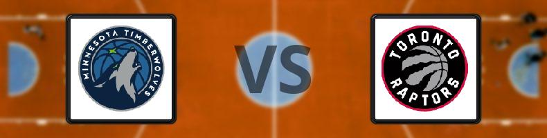 Minnesota Timberwolves - Toronto Raptors odds, speltips, resultat i NBA