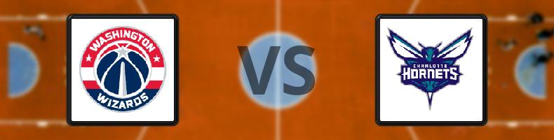 Washington Wizards - Charlotte Hornets odds, speltips, resultat i NBA