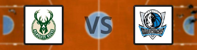 Milwaukee Bucks - Dallas Mavericks odds, speltips, resultat i NBA