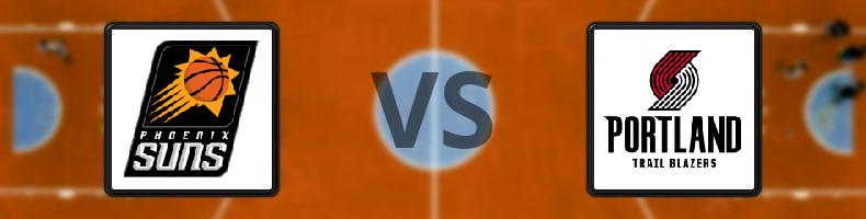 Phoenix Suns - Portland Trail Blazers odds, speltips, resultat i NBA