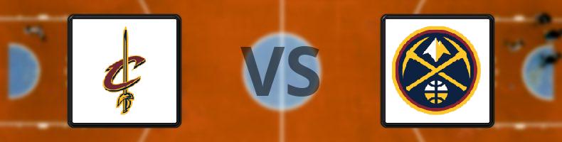 Cleveland Cavaliers - Denver Nuggets odds, speltips, resultat i NBA