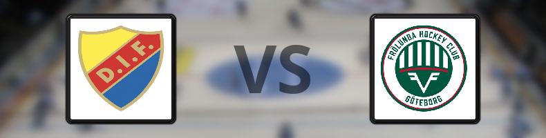 Djurgårdens IF - Frölunda HC odds, speltips, resultat i SDHL