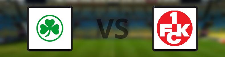 Greuther Fürth - Kaiserslautern odds, speltips, resultat i Tyska cupen