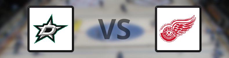 Dallas Stars - Detroit Red Wings odds, speltips, resultat i NHL