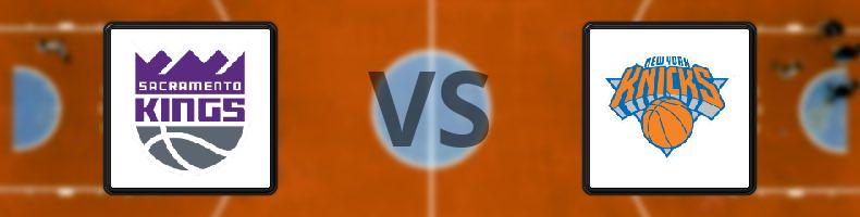 Sacramento Kings - New York Knicks odds, speltips, resultat i NBA