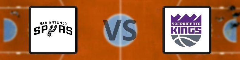 San Antonio Spurs - Sacramento Kings odds, speltips, resultat i NBA