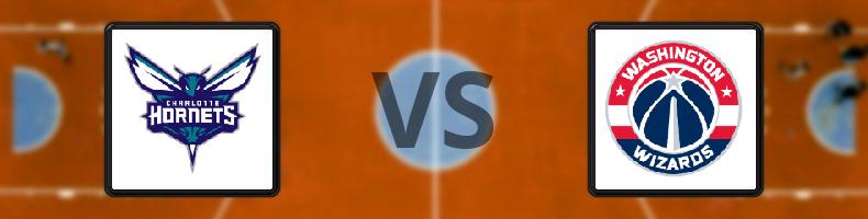Charlotte Hornets - Washington Wizards odds, speltips, resultat i NBA