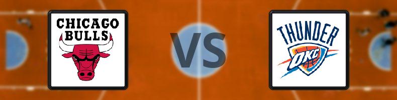 Chicago Bulls - Oklahoma City Thunder odds, speltips, resultat i NBA
