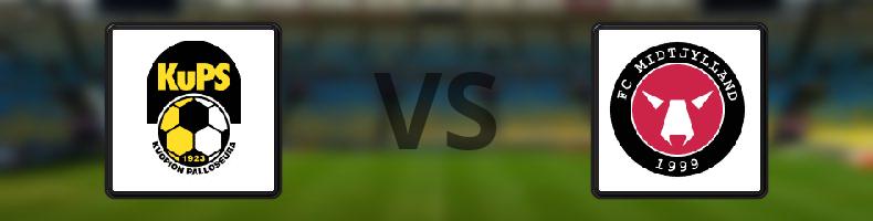 KuPS - Midtjylland odds, speltips, resultat i Europa League