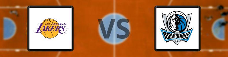 Los Angeles Lakers - Dallas Mavericks odds, speltips, resultat i NBA